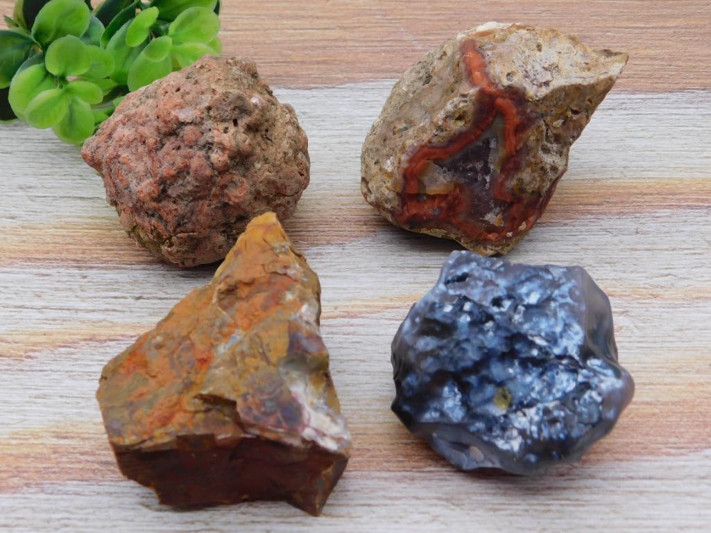 MIXED LOT ROCK STONE LAPIDARY SPECIMEN: MIXED LOT ROCK STONE LAPIDARY SPECIMEN