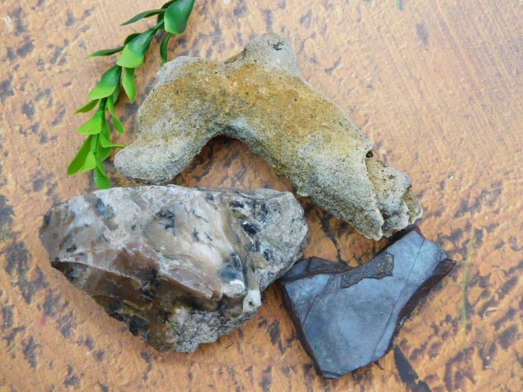 MIXED LOT ROCK STONE LAPIDARY SPECIMEN: MIXED LOT ROCK STONE LAPIDARY SPECIMEN