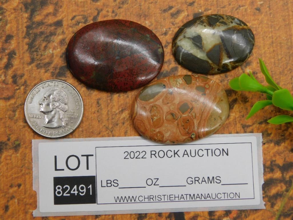 CABOCHONS ROCK STONE LAPIDARY SPECIMEN - 2