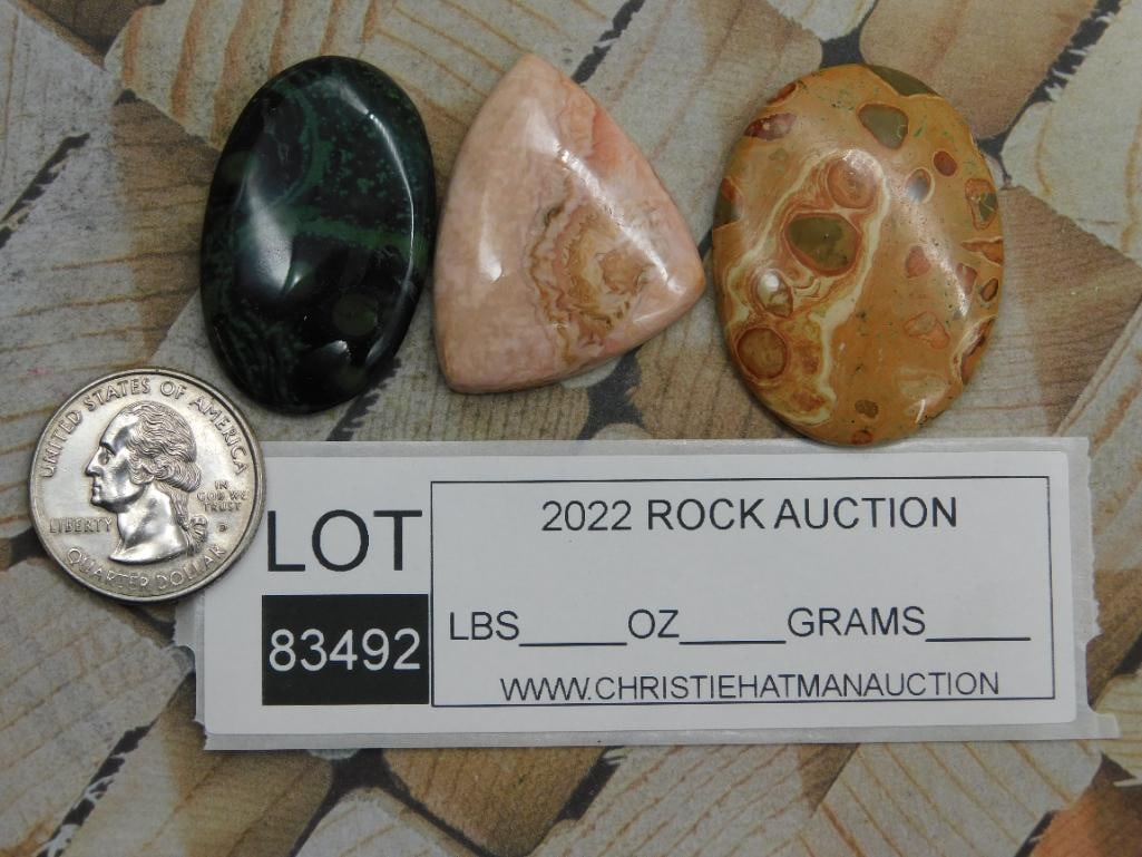 CABOCHONS ROCK STONE LAPIDARY SPECIMEN - 2