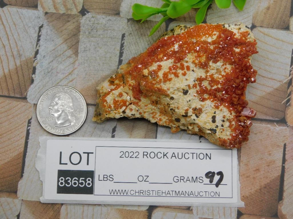 VANADINITE ROCK STONE LAPIDARY SPECIMEN - 3