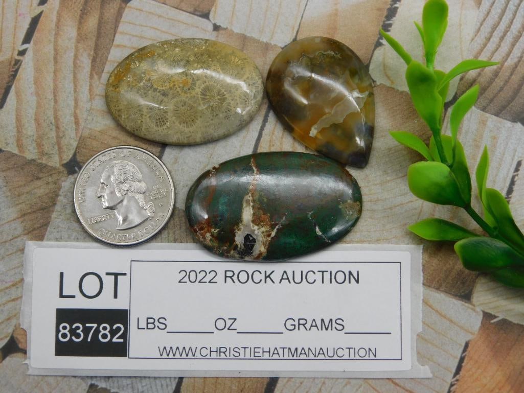 CABOCHONS ROCK STONE LAPIDARY SPECIMEN - 2
