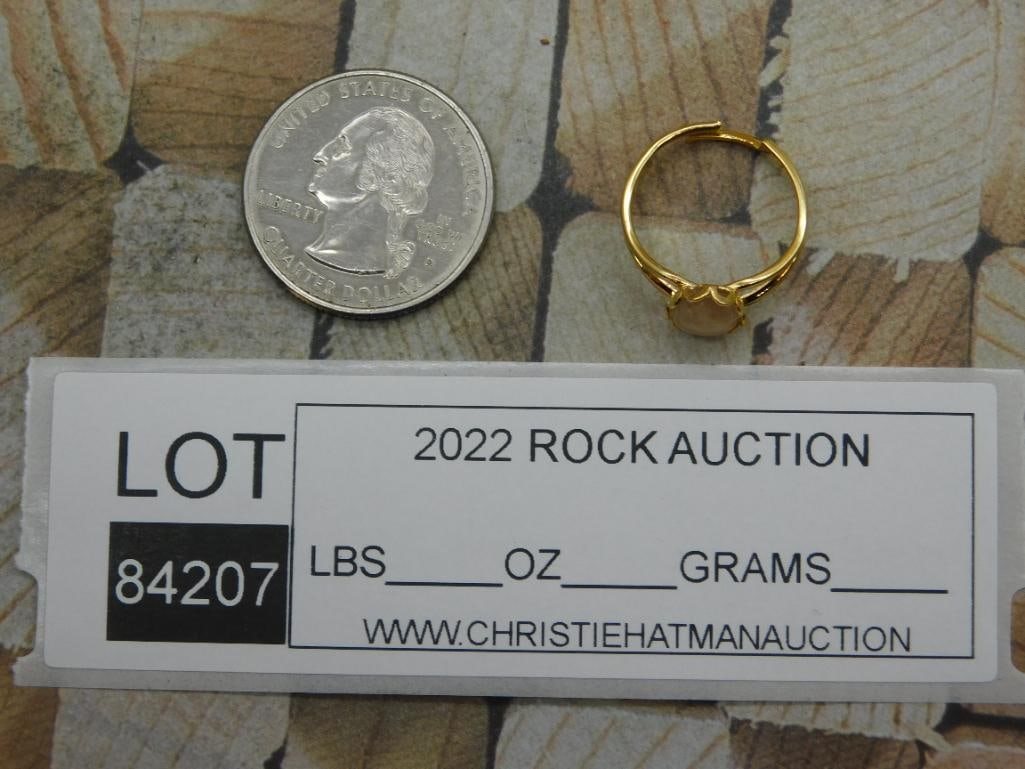 STONE RING ROCK STONE LAPIDARY SPECIMEN - 2