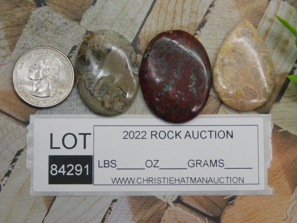 CABOCHONS ROCK STONE LAPIDARY SPECIMEN - 2