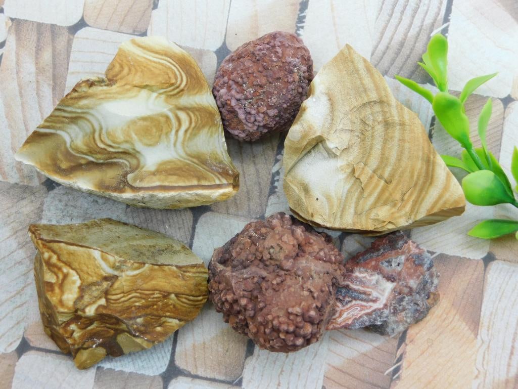 MIXED LOT ROCK STONE LAPIDARY SPECIMEN: MIXED LOT ROCK STONE LAPIDARY SPECIMEN
