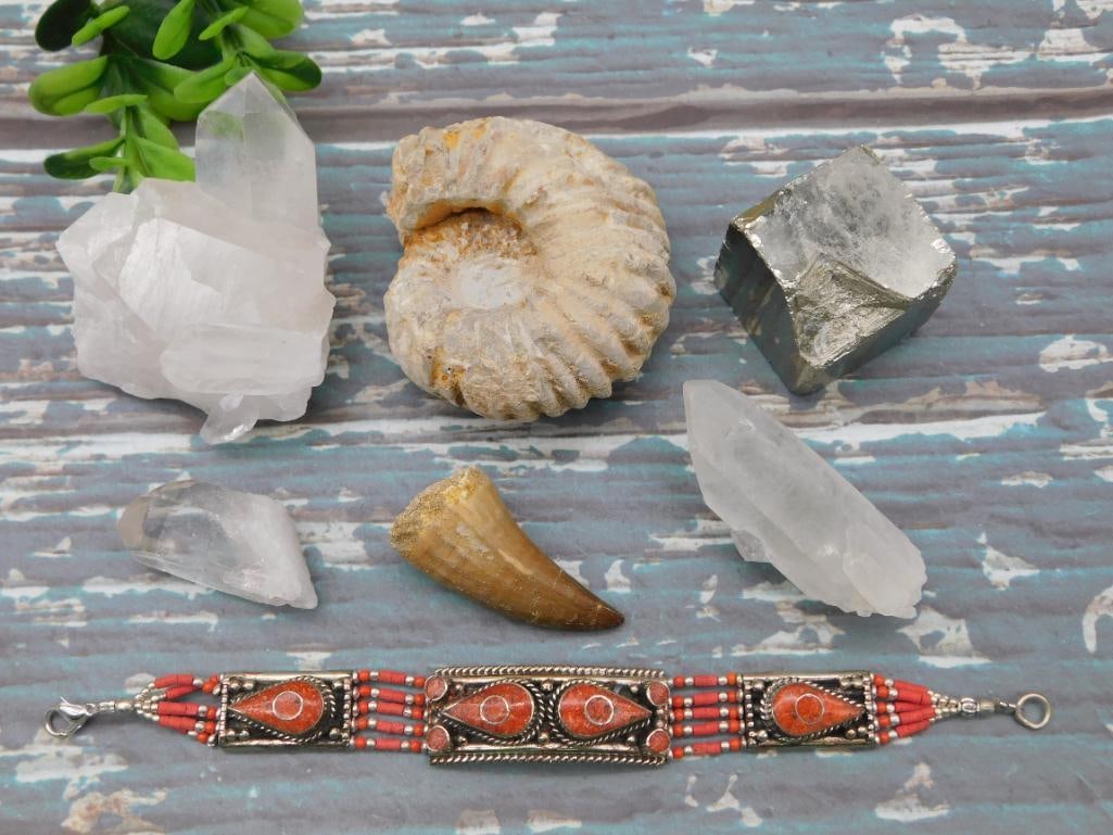 MIXED LOT ROCK STONE LAPIDARY SPECIMEN: MIXED LOT ROCK STONE LAPIDARY SPECIMEN