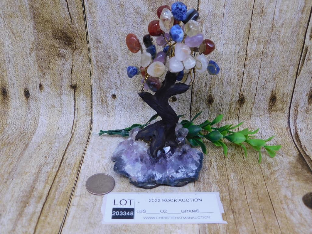 STONE TREE ROCK STONE LAPIDARY SPECIMEN - 2