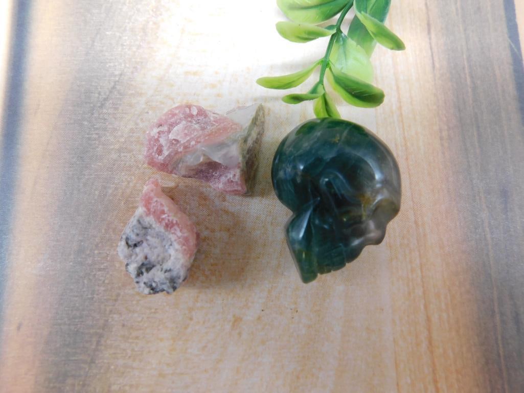 MIXED LOT ROCK STONE LAPIDARY SPECIMEN: MIXED LOT ROCK STONE LAPIDARY SPECIMEN