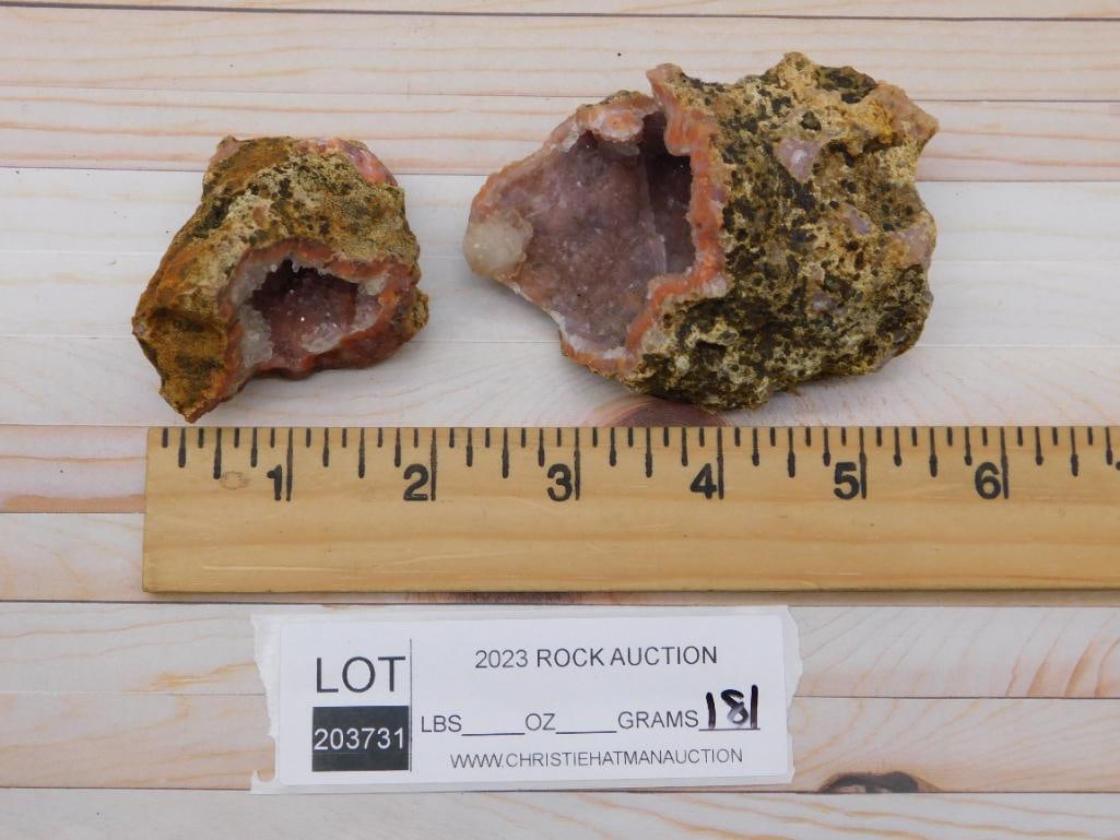 CAVE GEODE ROCK STONE LAPIDARY SPECIMEN - 2