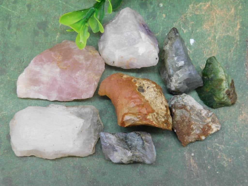 MIXED ROUGH ROCK ROCK STONE LAPIDARY SPECIMEN: MIXED ROUGH ROCK ROCK STONE LAPIDARY SPECIMEN