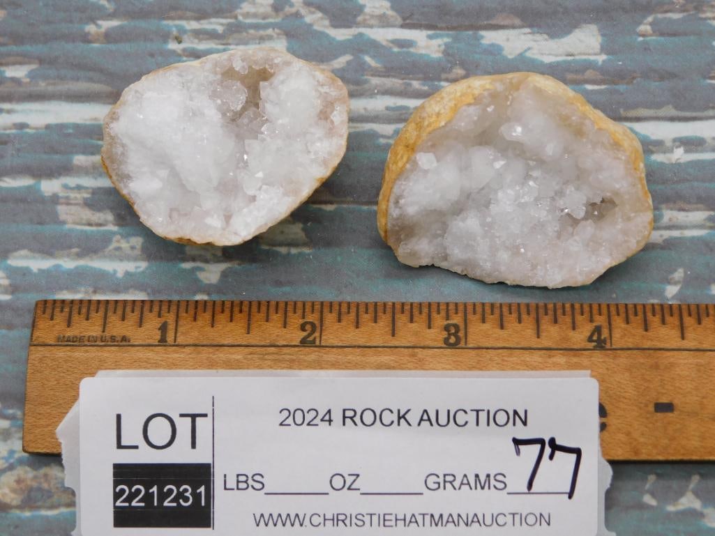 GEODE ROCK STONE LAPIDARY SPECIMEN - 2