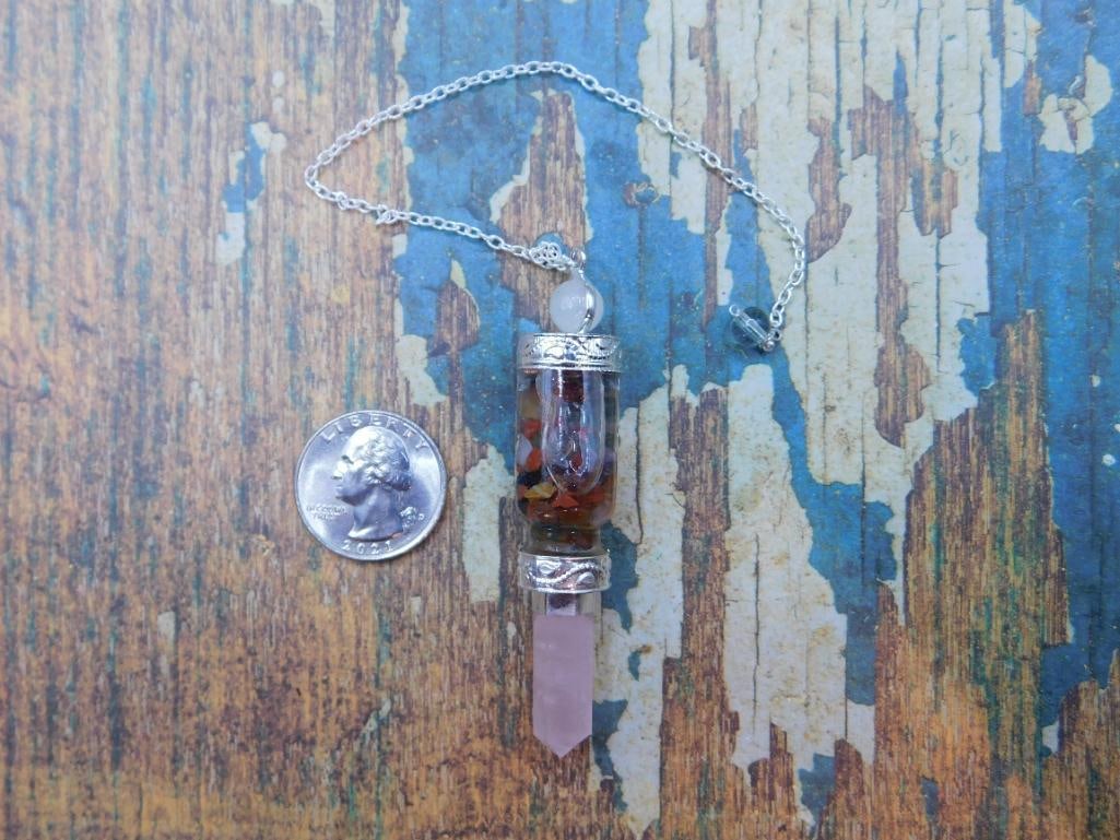 MIXED STONE PENDULUM ROCK STONE LAPIDARY SPECIMEN - 2