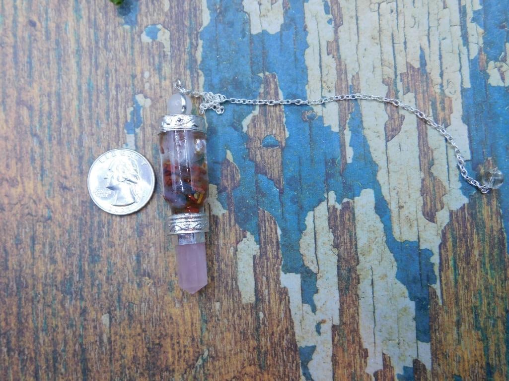 MIXED STONE PENDULUM ROCK STONE LAPIDARY SPECIMEN - 2