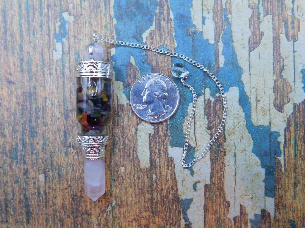 MIXED STONE PENDULUM ROCK STONE LAPIDARY SPECIMEN - 2