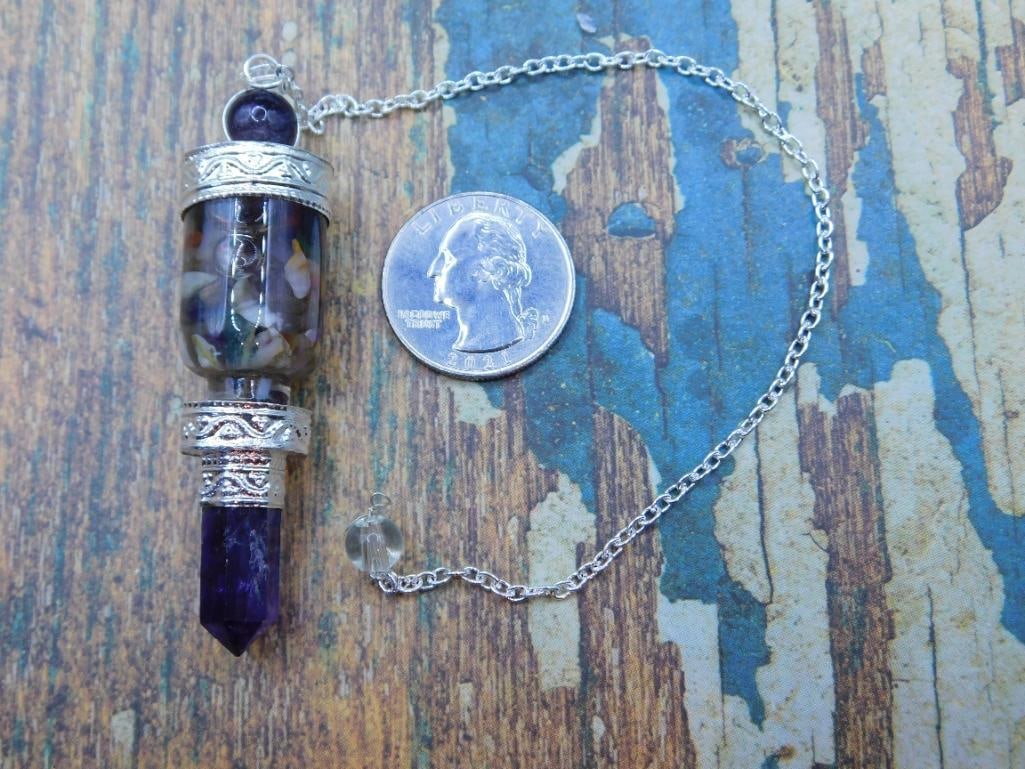 MIXED STONE PENDULUM ROCK STONE LAPIDARY SPECIMEN - 2