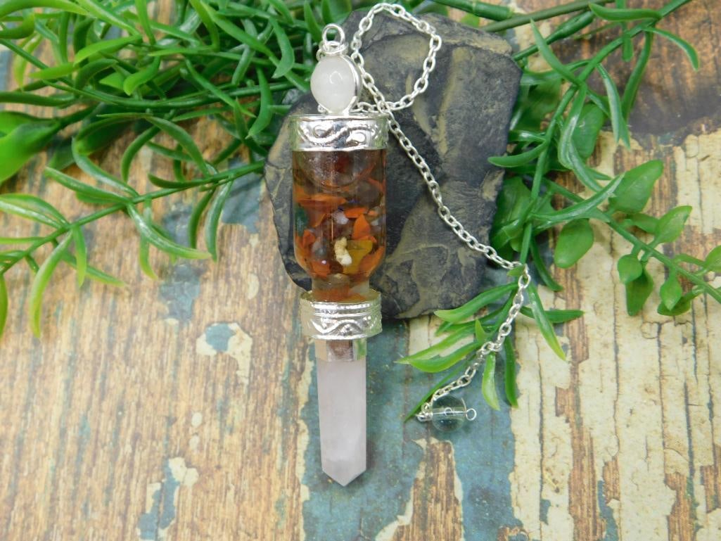 MIXED STONE PENDULUM ROCK STONE LAPIDARY SPECIMEN - 2