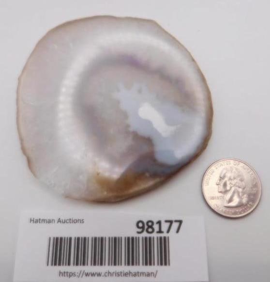 AGATE SLICE ROCK STONE LAPIDARY SPECIMEN - 2