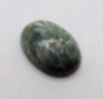 SERAPHINITE CABOCHON ROCK STONE LAPIDARY SPECIMEN: SERAPHINITE CABOCHON ROCK STONE LAPIDARY SPECIMEN