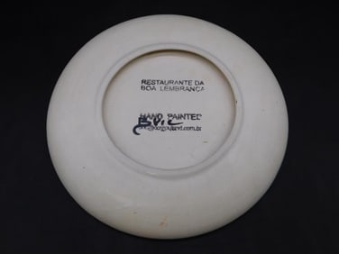 HAND PAINTED PLATE VINTAGE ANTIQUE