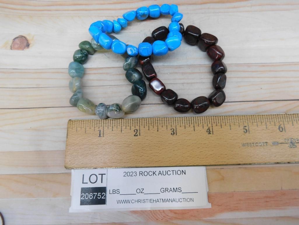 STONE BRACELETS ROCK STONE LAPIDARY SPECIMEN - 2