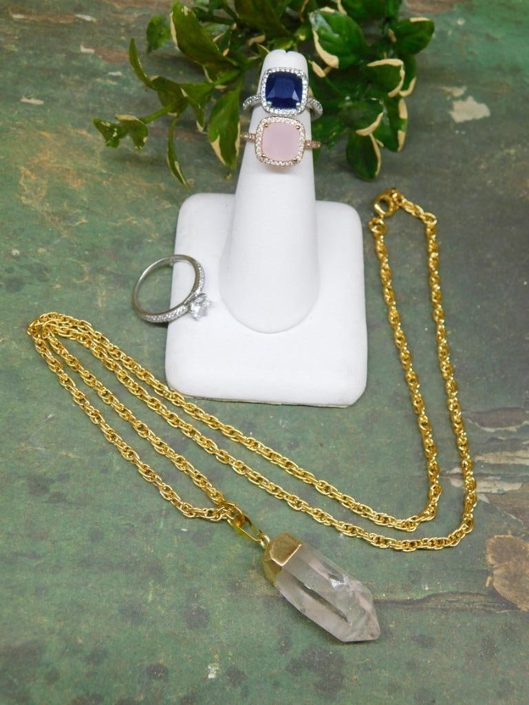 MIXED JEWELRY LOT ROCK STONE LAPIDARY SPECIMEN: MIXED JEWELRY LOT ROCK STONE LAPIDARY SPECIMEN