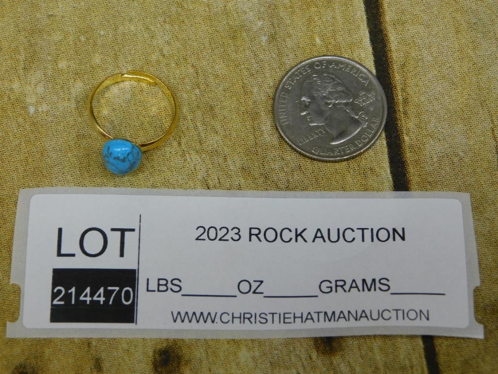 STONE RING ROCK STONE LAPIDARY SPECIMEN - 2