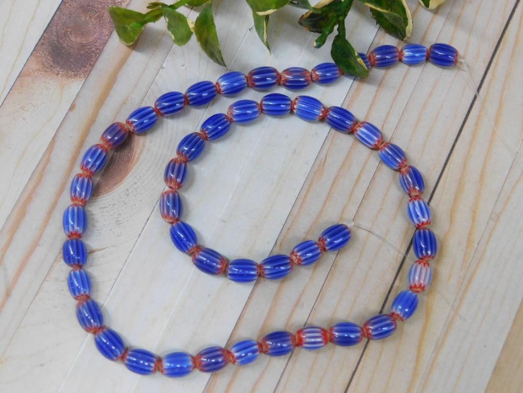 AFRICAN TRADE BEADS ROCK STONE LAPIDARY SPECIMEN: AFRICAN TRADE BEADS ROCK STONE LAPIDARY SPECIMEN