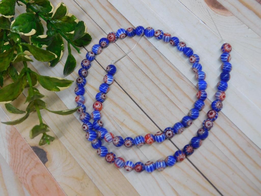 AFRICAN TRADE BEADS ROCK STONE LAPIDARY SPECIMEN: AFRICAN TRADE BEADS ROCK STONE LAPIDARY SPECIMEN