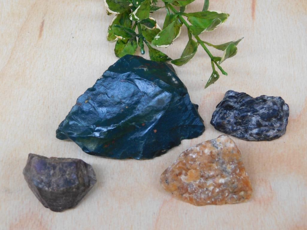 MIXED LOT ROCK STONE LAPIDARY SPECIMEN: MIXED LOT ROCK STONE LAPIDARY SPECIMEN