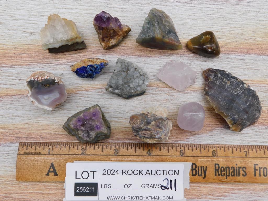 MIXED ROUGH ROCK STONE LAPIDARY SPECIMEN - 2