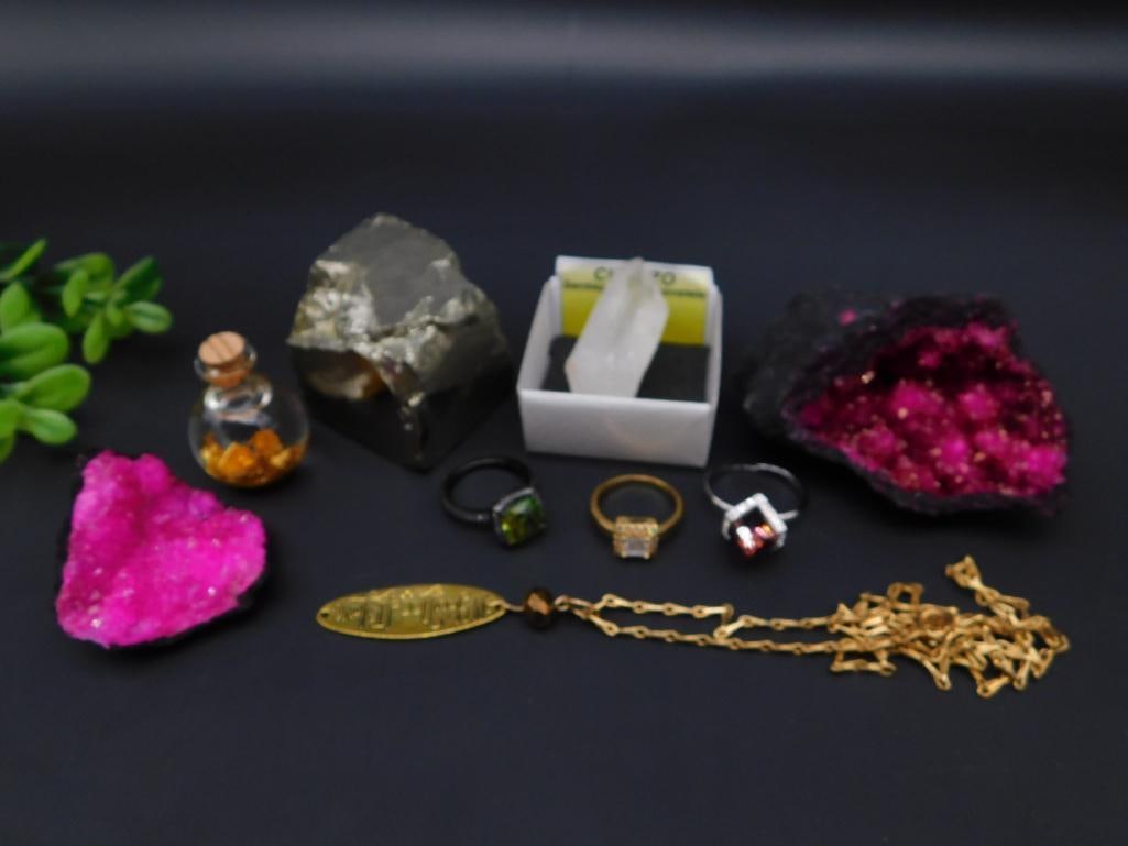 MIXED LOT ROCK STONE LAPIDARY SPECIMEN: MIXED LOT ROCK STONE LAPIDARY SPECIMEN