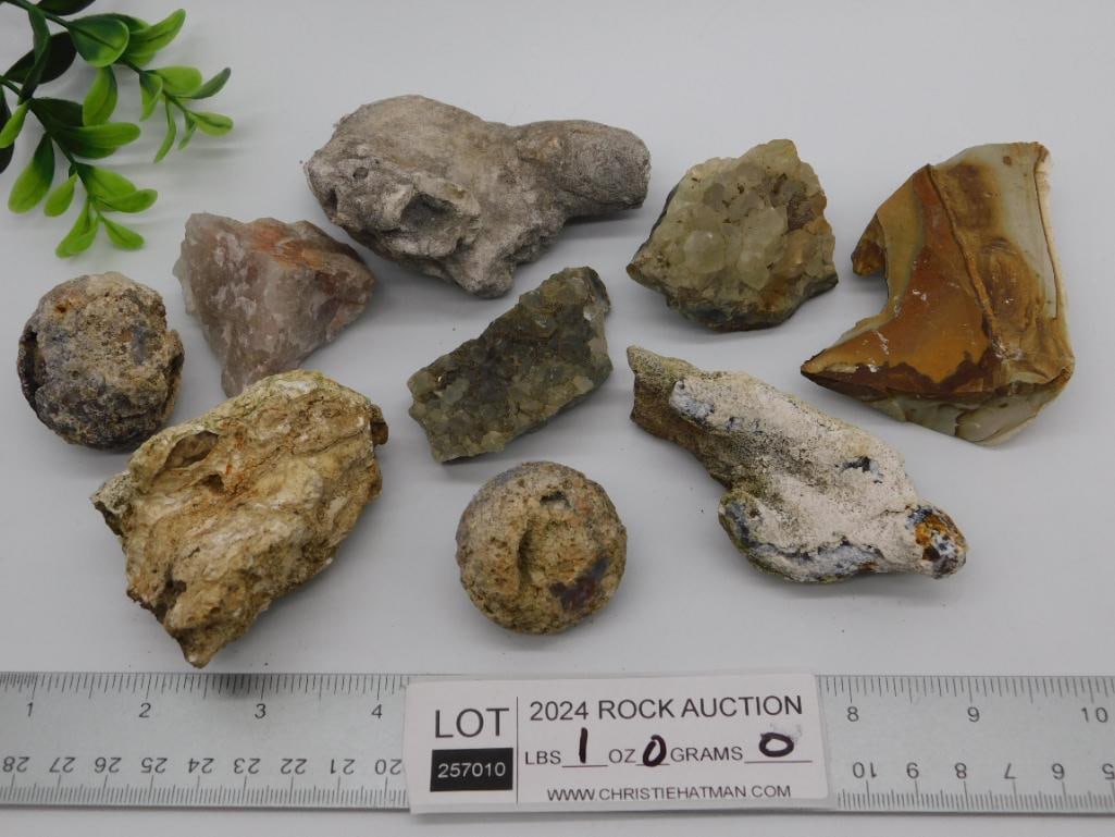MIXED ROUGH ROCK STONE LAPIDARY SPECIMEN - 2