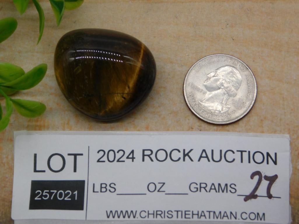 TIGER EYE ROCK STONE LAPIDARY SPECIMEN - 2