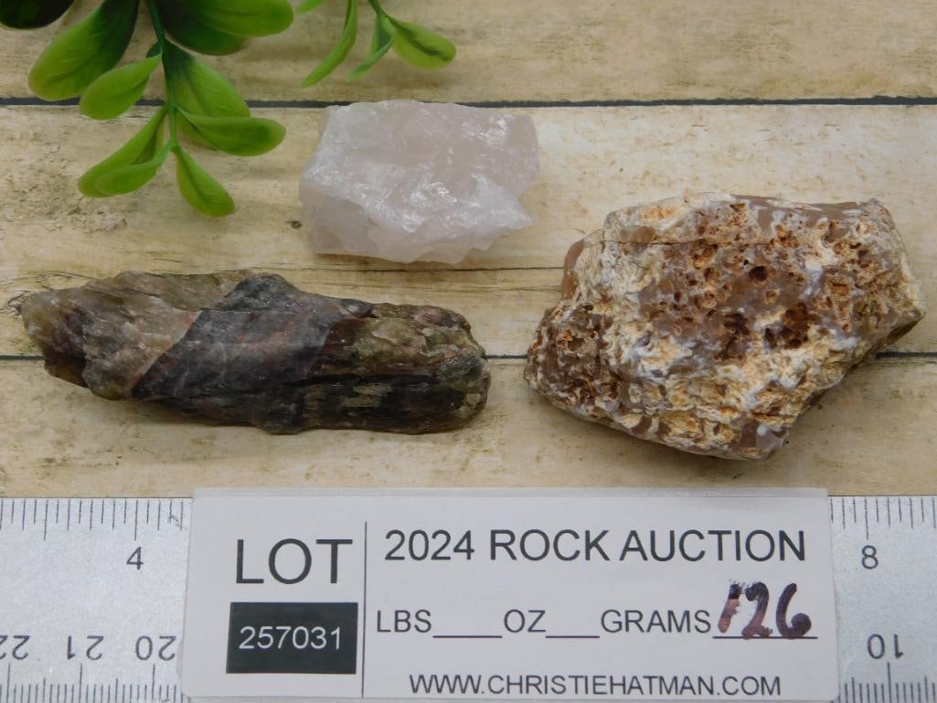 MIXED ROUGH ROCK STONE LAPIDARY SPECIMEN - 2