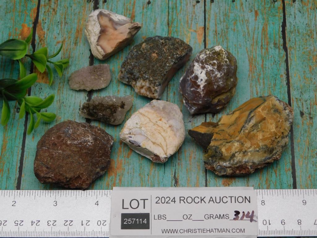 MIXED ROUGH ROCK STONE LAPIDARY SPECIMEN - 3