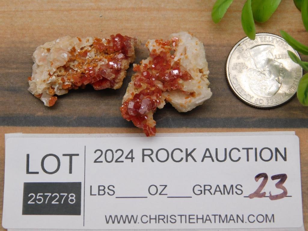 VANADINITE ROCK STONE LAPIDARY SPECIMEN - 2