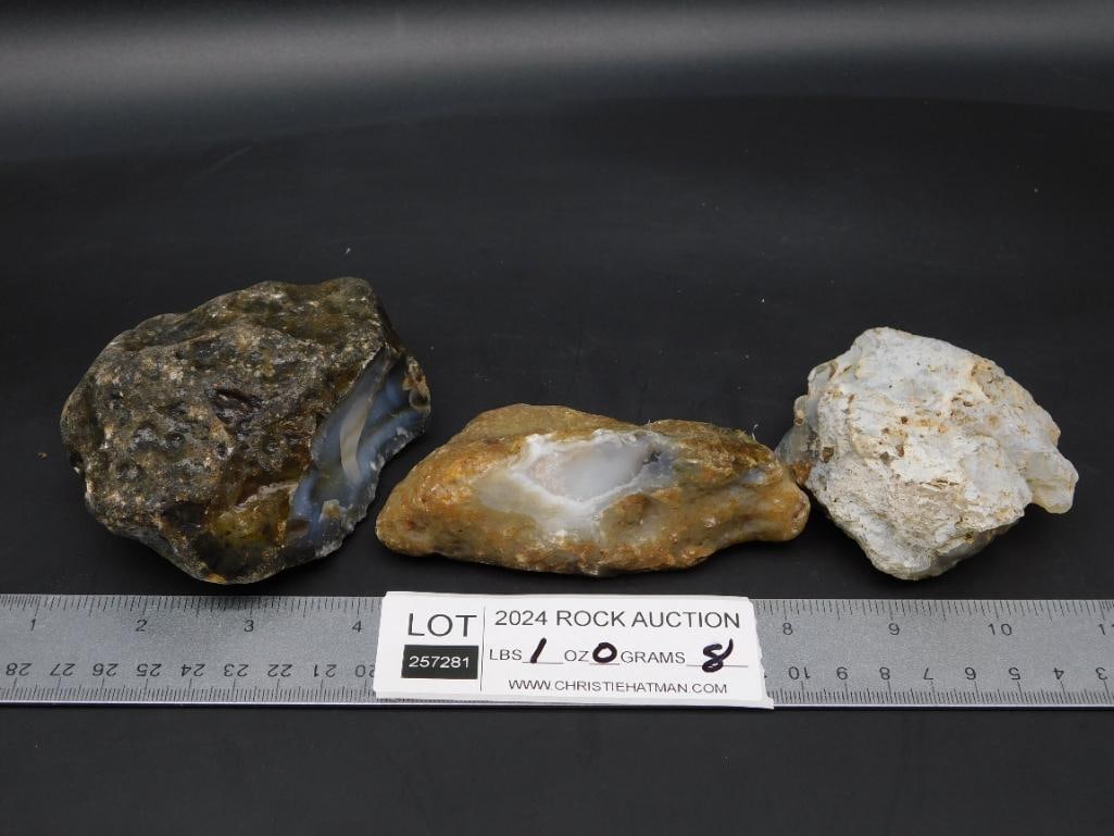 MIXED ROUGH ROCK STONE LAPIDARY SPECIMEN - 2