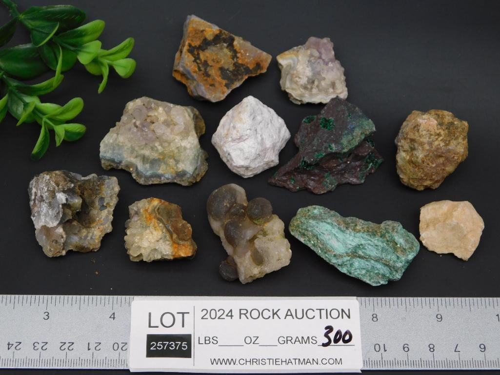 MIXED ROUGH ROCK STONE LAPIDARY SPECIMEN - 4