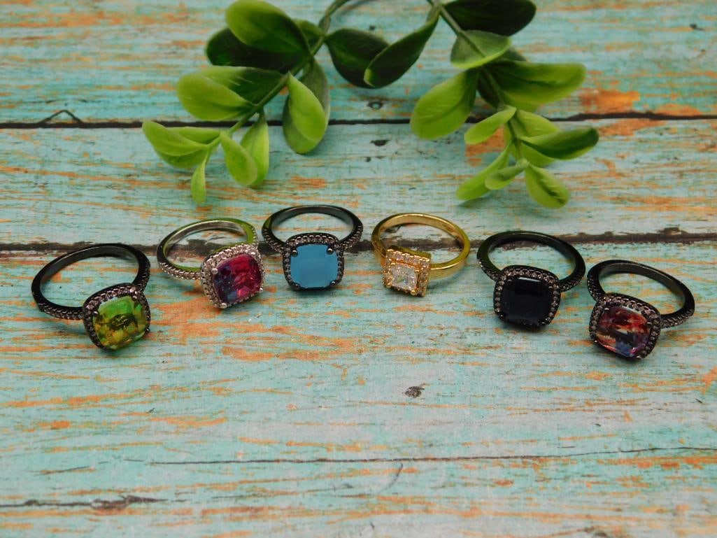 STONE RINGS ROCK STONE LAPIDARY SPECIMEN: STONE RINGS ROCK STONE LAPIDARY SPECIMEN