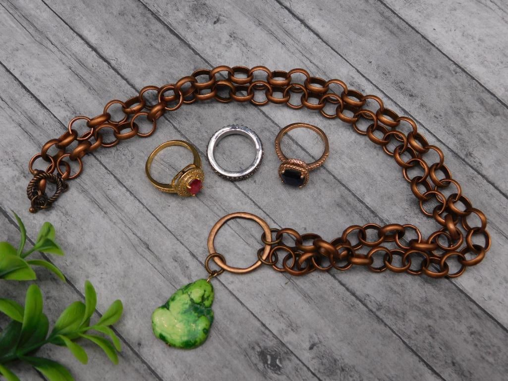 MIXED JEWELRY LOT ROCK STONE LAPIDARY SPECIMEN: MIXED JEWELRY LOT ROCK STONE LAPIDARY SPECIMEN