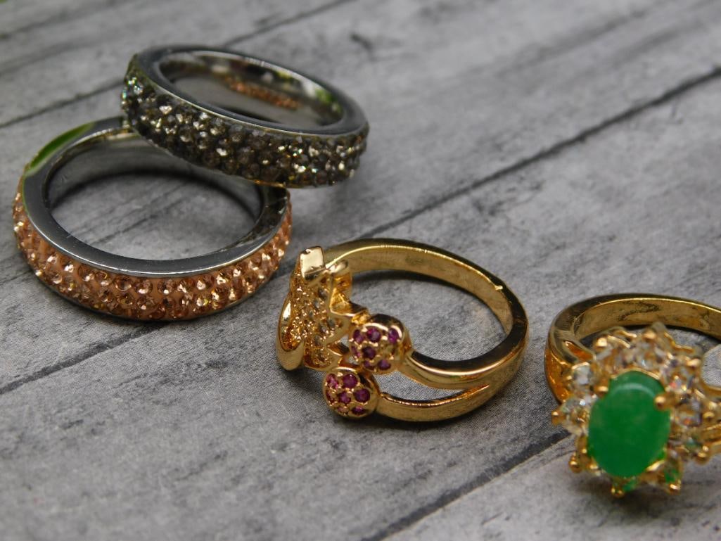 STONE RINGS ROCK STONE LAPIDARY SPECIMEN - 2