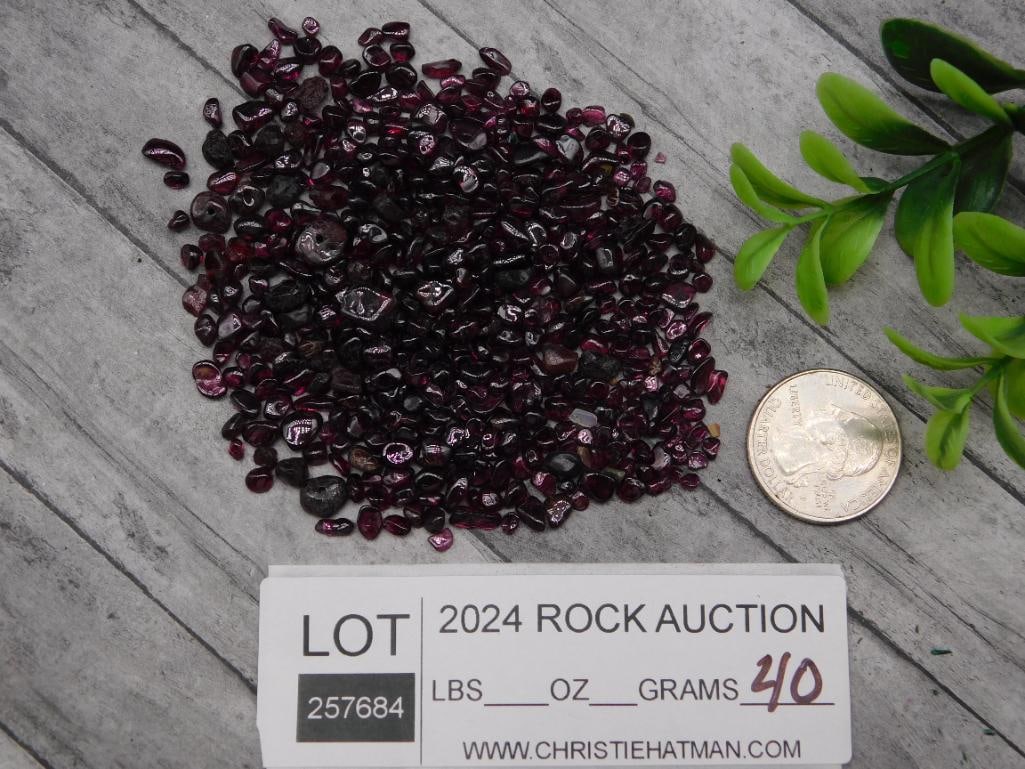 GARNET ROCK STONE LAPIDARY SPECIMEN - 3