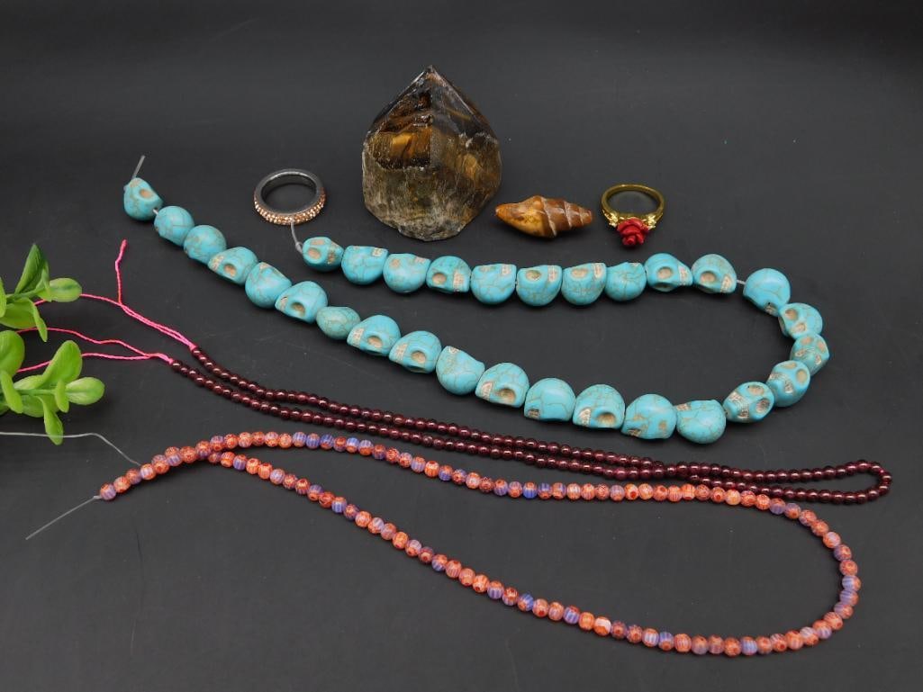 MIXED LOT ROCK STONE LAPIDARY SPECIMEN: MIXED LOT ROCK STONE LAPIDARY SPECIMEN