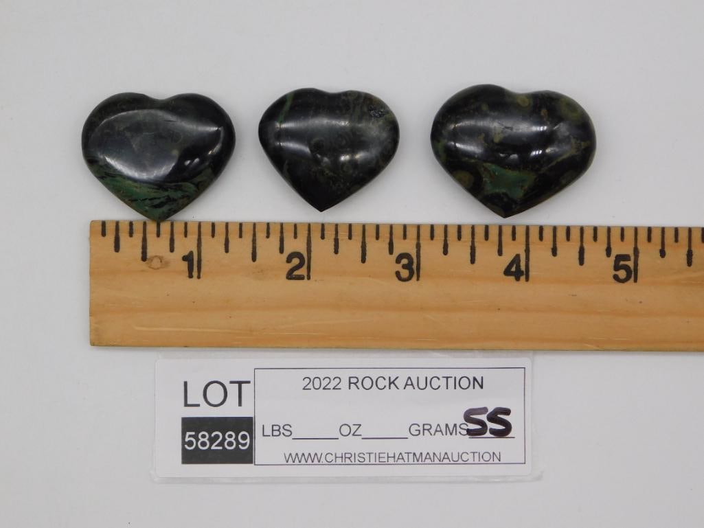 KAMBABA JASPER HEARTS ROCK STONE LAPIDARY SPECIMEN - 2