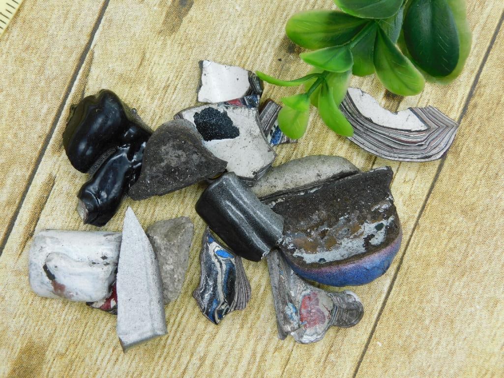 FORDITE MOTOR CITY AGATE ROCK STONE LAPIDARY SPECIMEN: FORDITE MOTOR CITY AGATE ROCK STONE LAPIDARY SPECIMEN