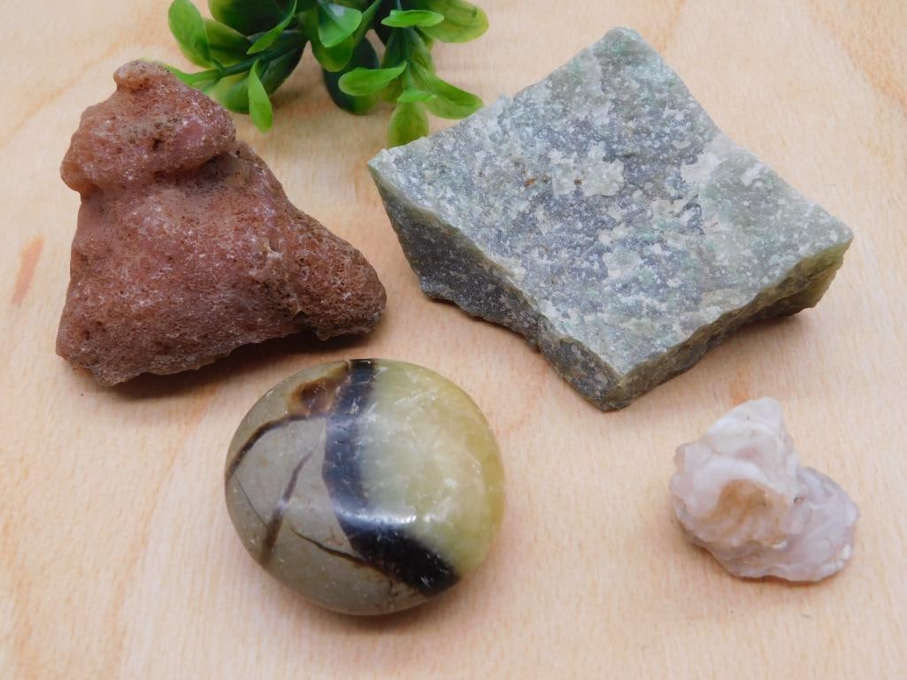 MIXED STONE LOT ROCK STONE LAPIDARY SPECIMEN (1 of 2)