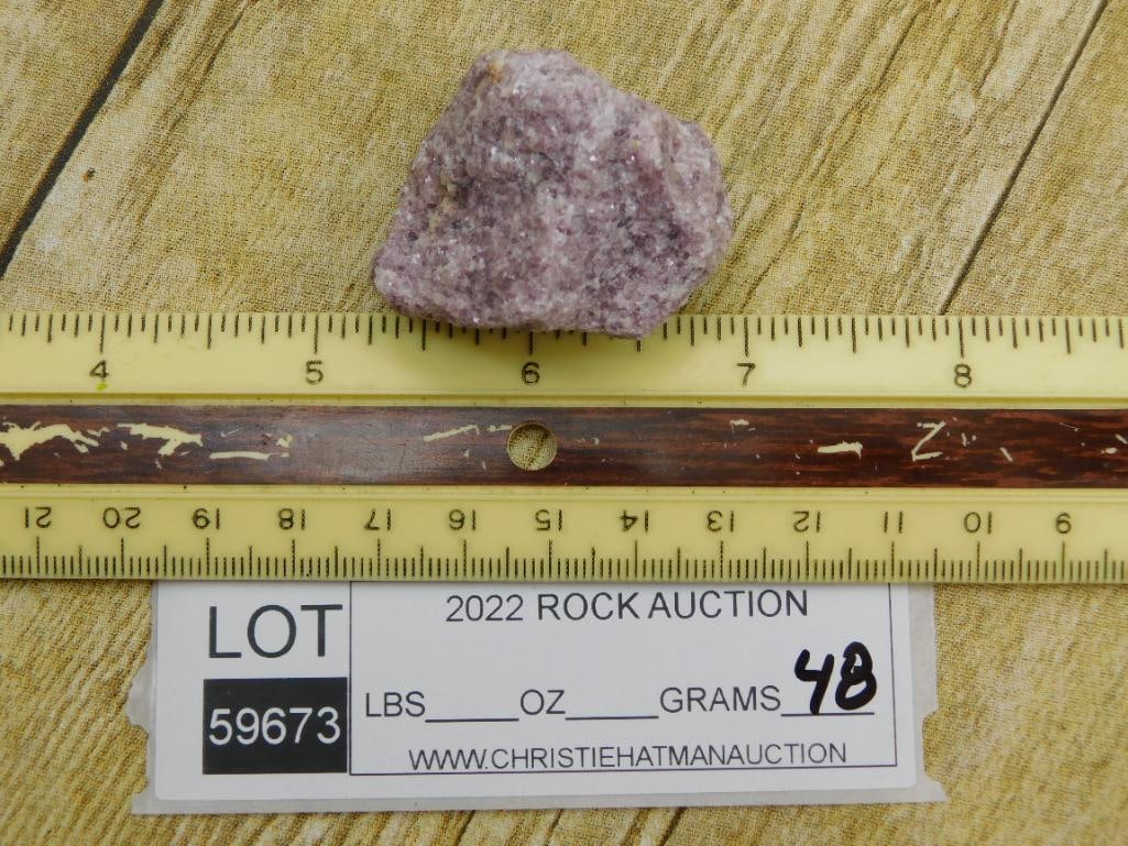 LEPIDOLITE ROCK STONE LAPIDARY SPECIMEN - 2