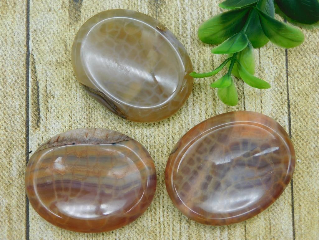 FIRE AGATE WORRY STONES ROCK STONE LAPIDARY SPECIMEN: FIRE AGATE WORRY STONES ROCK STONE LAPIDARY SPECIMEN