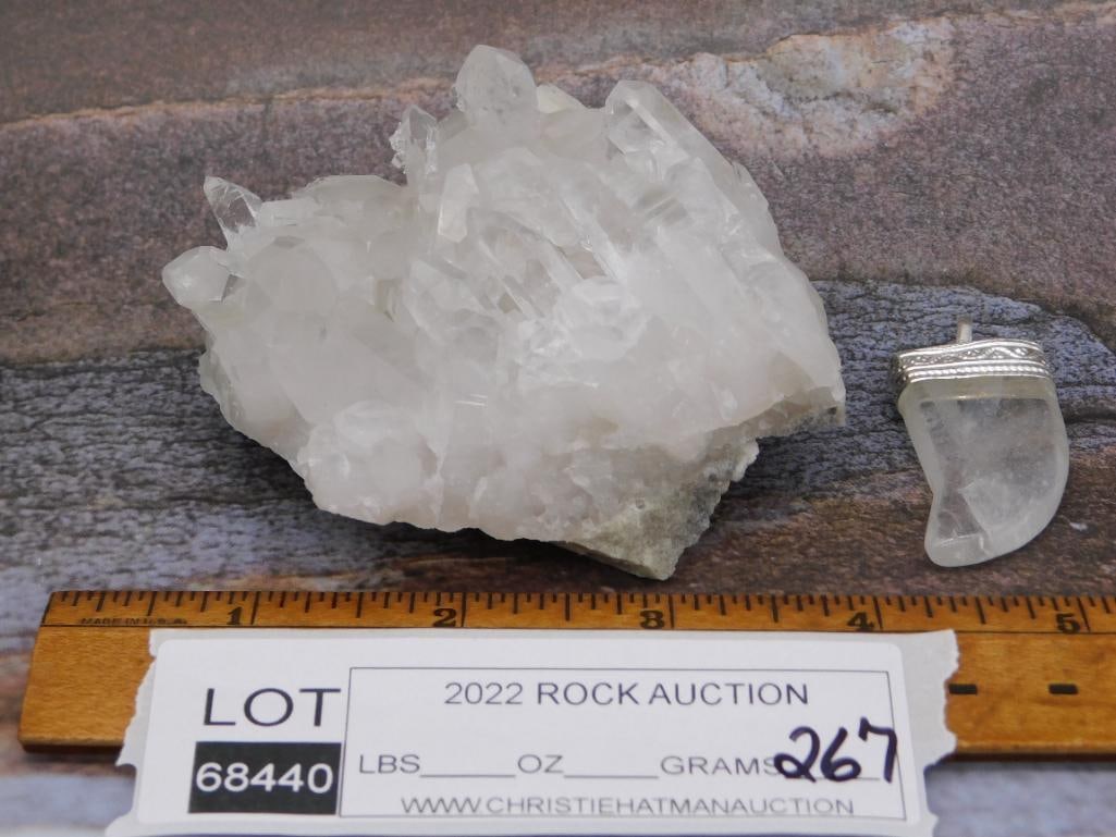 QUARTZ ROCK STONE LAPIDARY SPECIMEN - 2