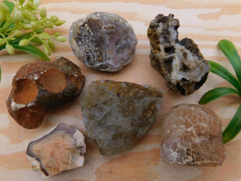MIXED LOT ROCK STONE LAPIDARY SPECIMEN: MIXED LOT ROCK STONE LAPIDARY SPECIMEN